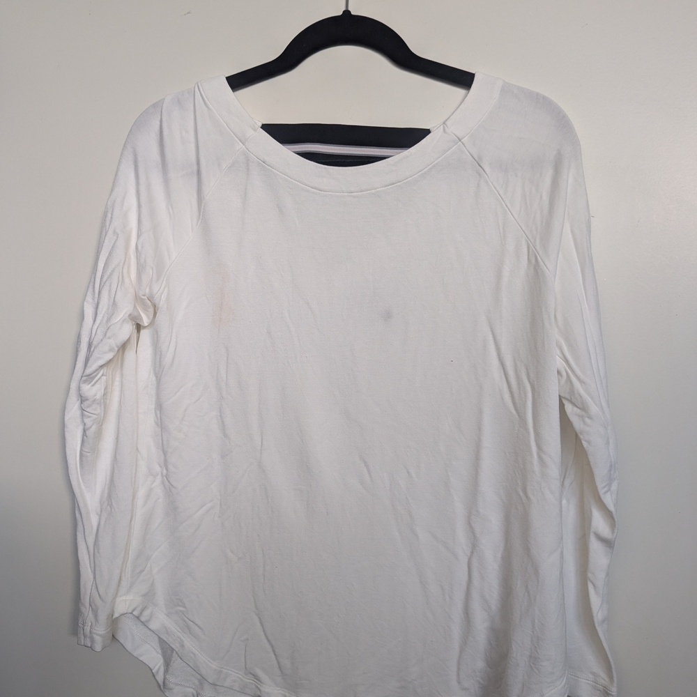 CAbi White Long Sleeve Tee